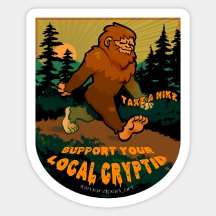 Bigfoot -Support Your Local Cryptid Sticker